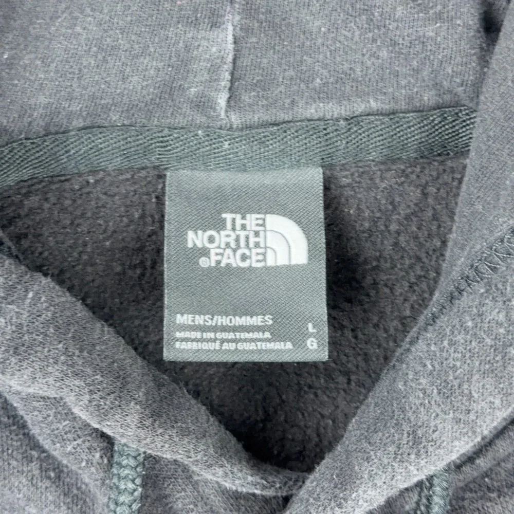 The North Face Hoodie Mens Large Black Injection Logo Pullover Fleece Gorpcore